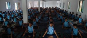 Pmshri Shree Krushna Ashram Shala Thava Yoga Day